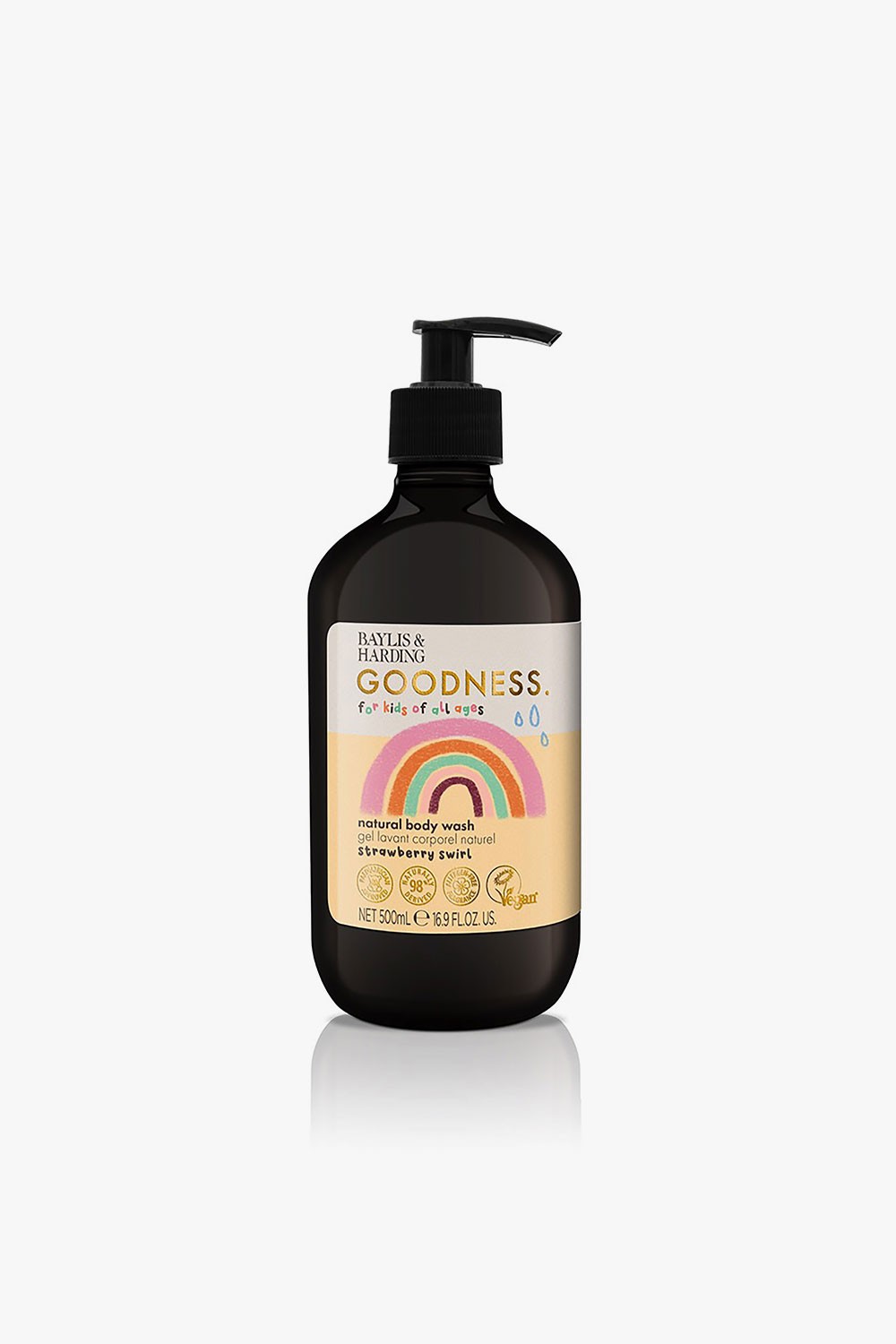 Baylis And Harding Goodness Kids Strawberry Swirl Natural Body Wash 500ml