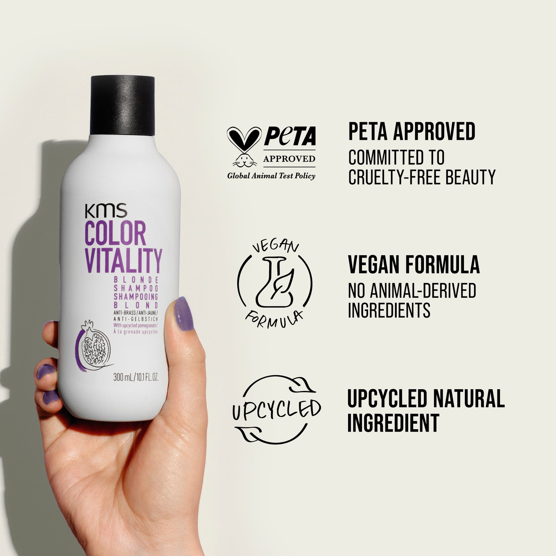 KMS Color Vitality Blonde Shampoo New Pack 300ml / 750ml