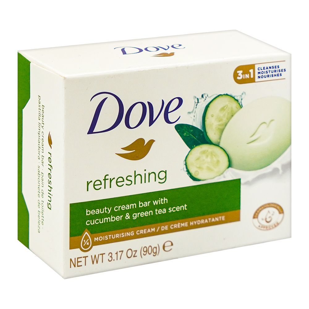 Dove Refreshing Beauty Cream Bar With Cucumber And Green Tea Scent 90g