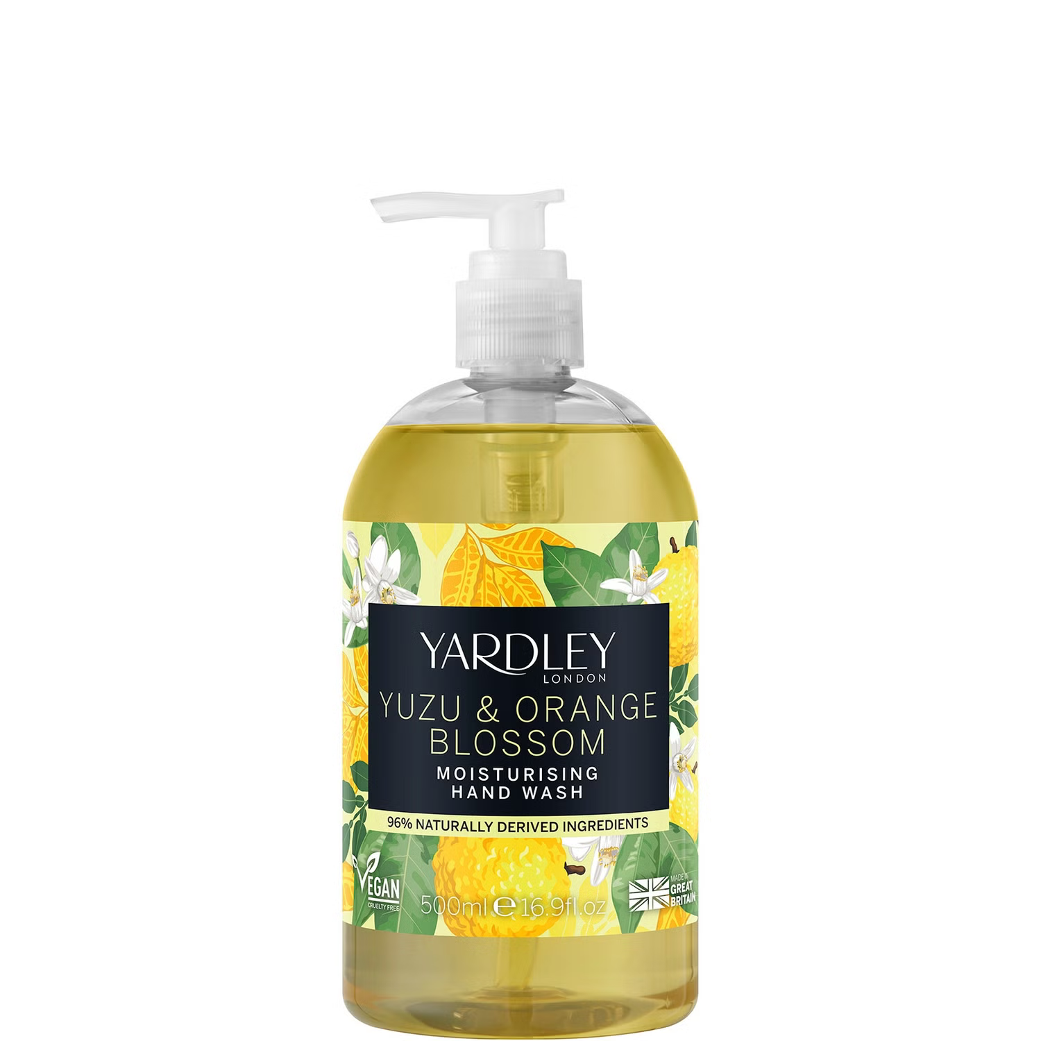 Yardley Yuzu And Orange Blossom Moisturising Hand Wash 500ml