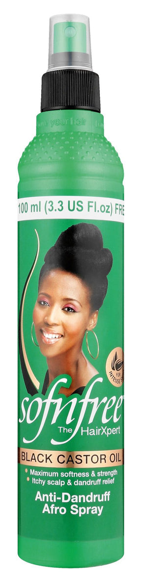 Sof N Free Black Castor Oil Anti Dandruff Afro Spray 350ml