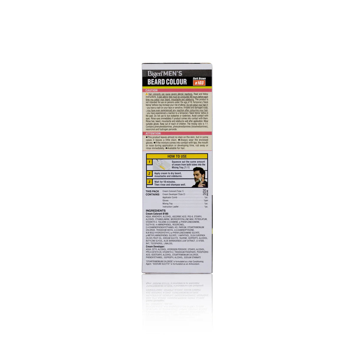 Bigen Mens Beard Colour Dark Brown B103