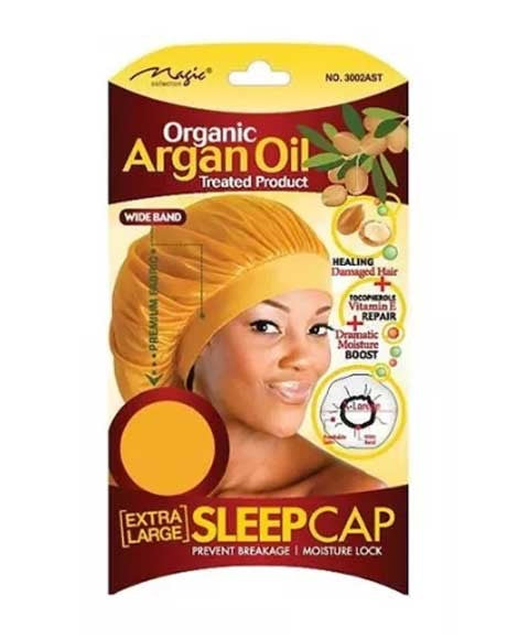 Bee Sales Magic Collection Organic Argan Oil Sleep Cap 3002
