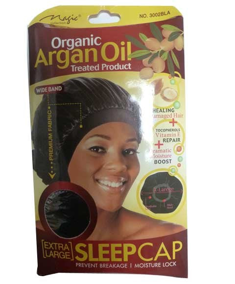 Bee Sales Magic Collection Organic Argan Oil Sleep Cap 3002BLA