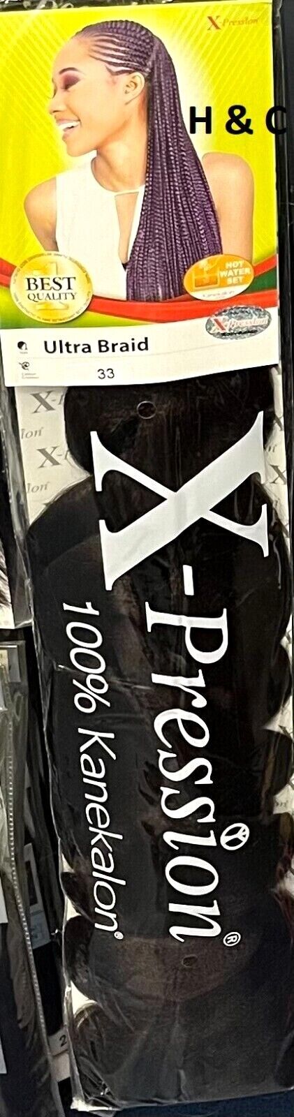 X Pression Syn Ultra Braid X-PRESSION Ultra Hair Braid (Braiding) Extension (Choice of Colours)