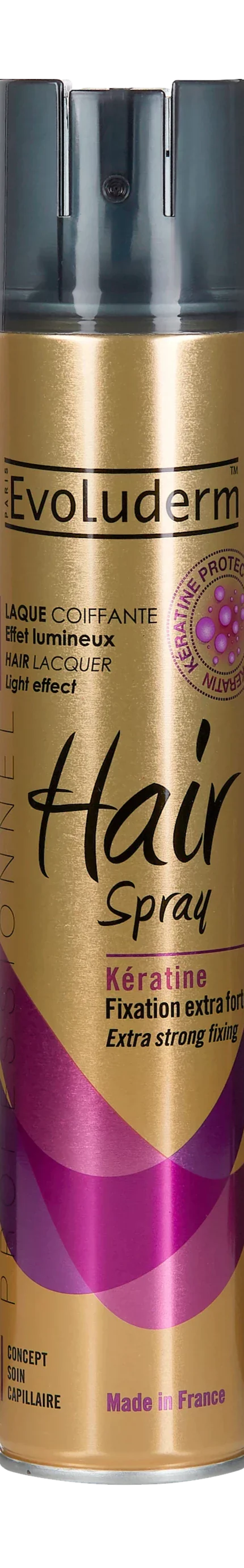 Evoluderm Professional Keratin Extra Strong Fixing Hair Spray 300ml