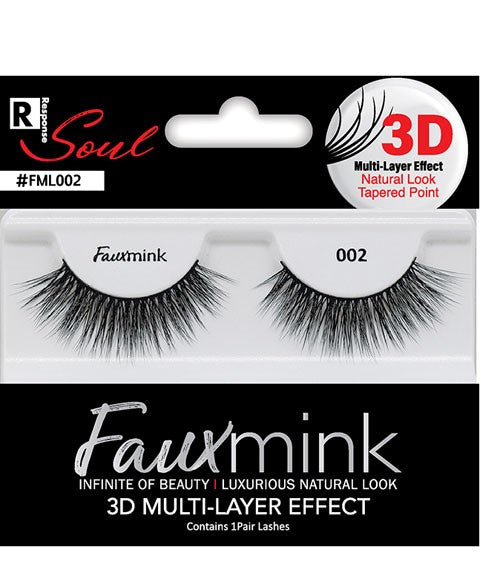 Bee Sales Response Soul Faux Mink 3D Effect Eyelash 002