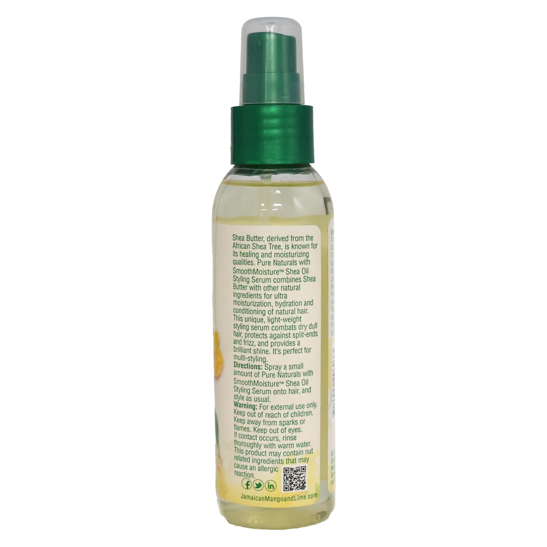 Jamaican Mango And Lime Pure Naturals Shea Oil Styling Serum 118ml
