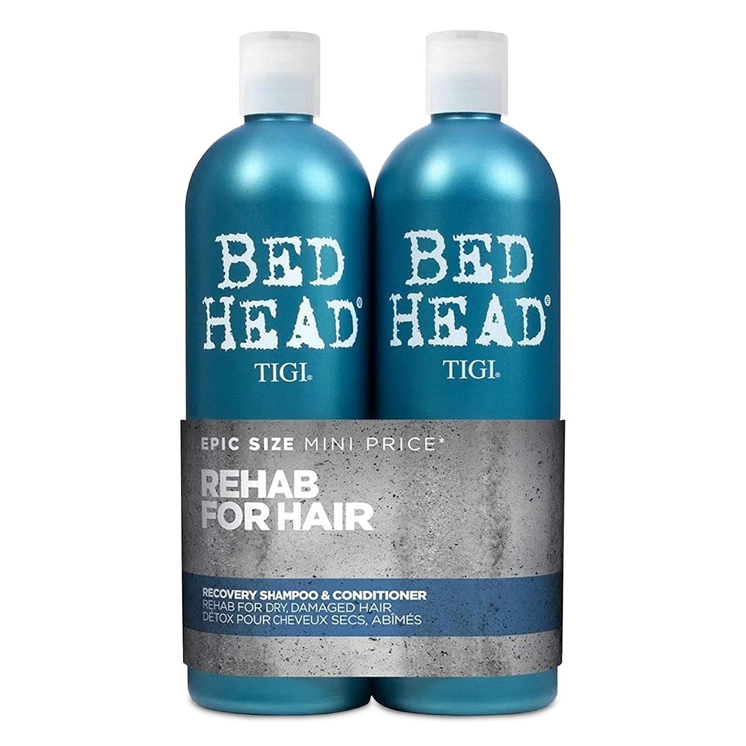 Bed Head by TIGI Rehab Recovery Shampoo & Conditioner Duo for Dry Hair 750ml