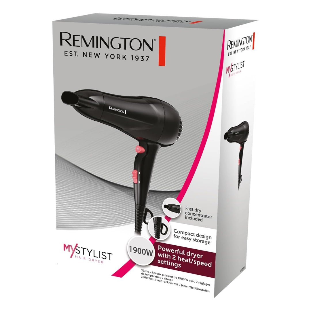 Remington My Stylist 1900W Hair Dryer Black DU2000