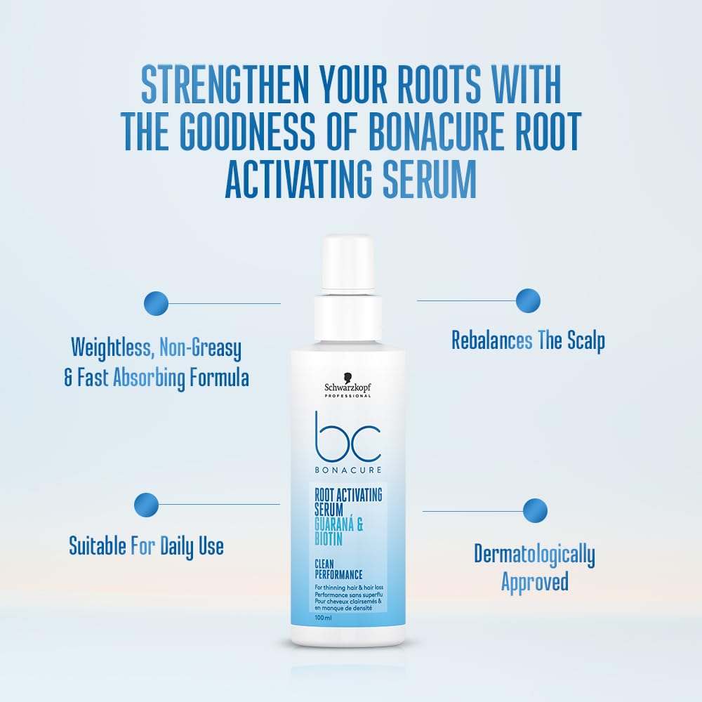 Schwarzkopf Bonacure Guarana And Biotin Root Activating Serum 100ml