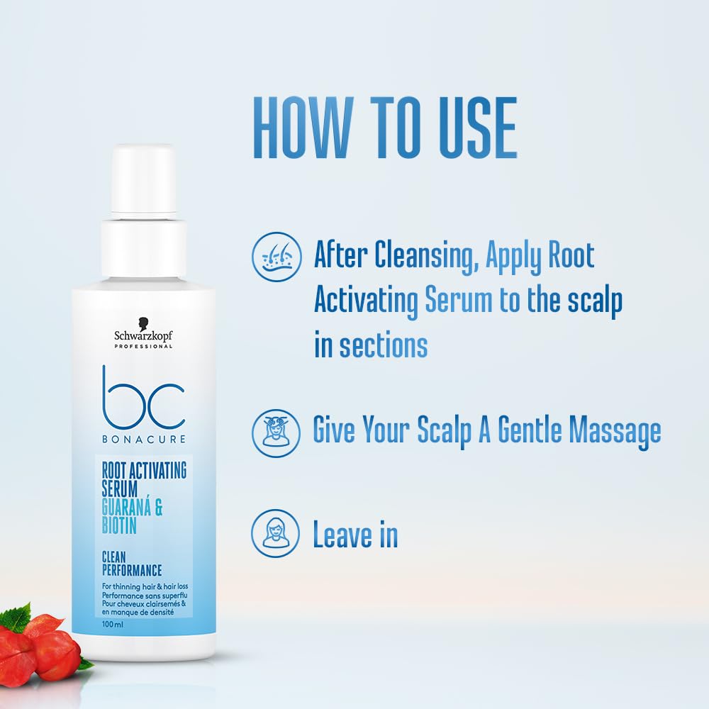 Schwarzkopf Bonacure Guarana And Biotin Root Activating Serum 100ml