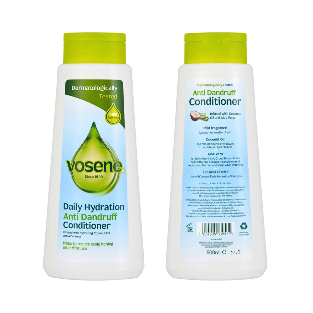 Vosene Daily Hydration Anti Dandruff Conditioner 500ml