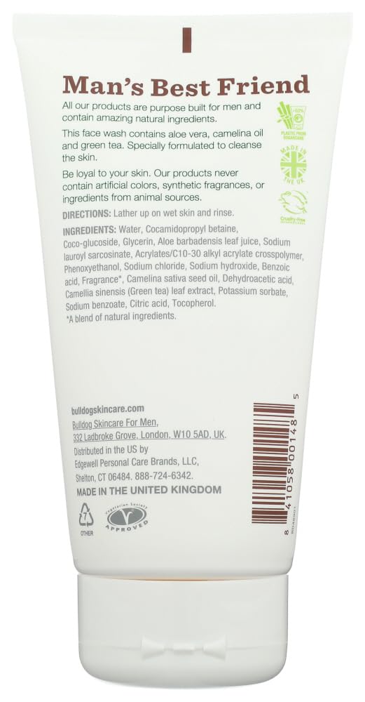 Bulldog Original Face Wash With Aloe and GreenTea 150ml