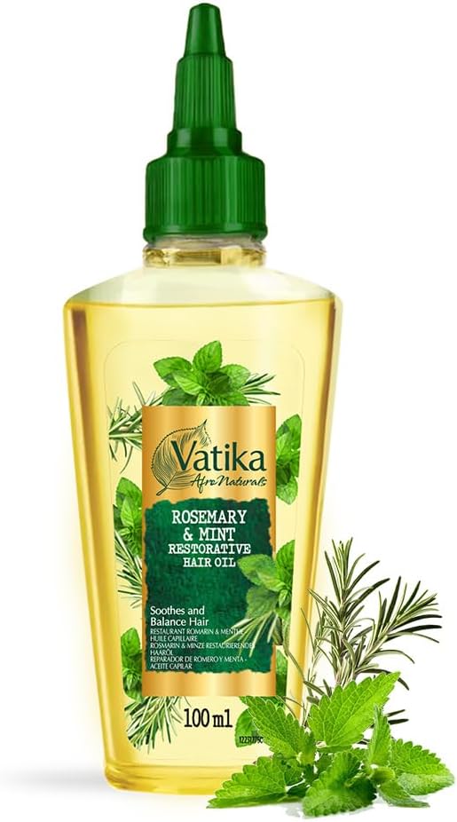 Dabur Vatika Afro Naturals Rosemary And Mint Restorative Hair Oil 100ml