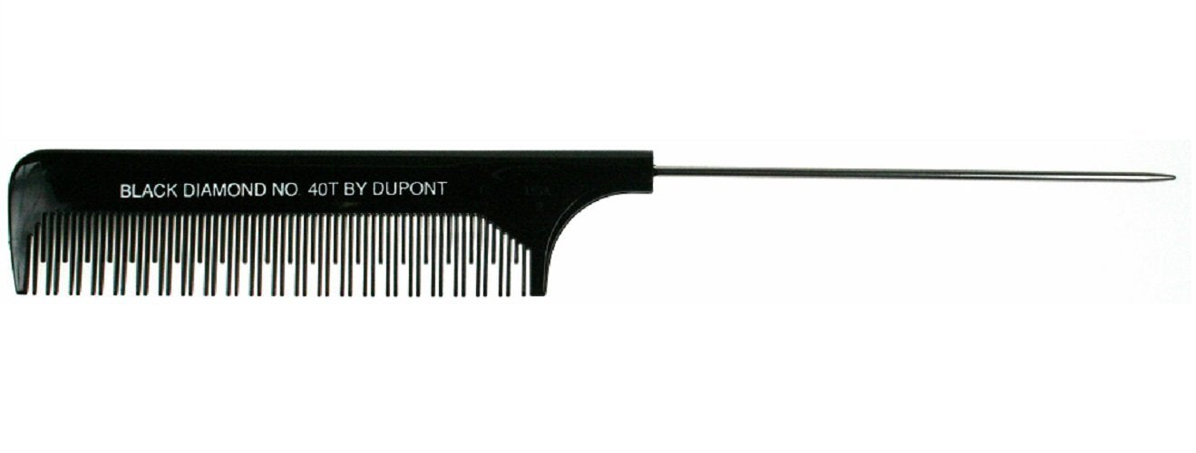 Black Diamond Pin Tail Comb No 40T Black