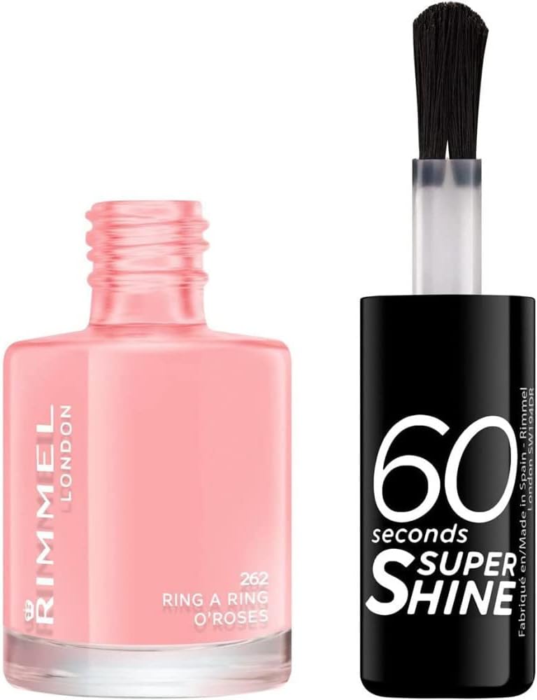 Rimmel 60 Seconds Super Shine Nail Polish 262 Ring A Ring O Roses 8ml