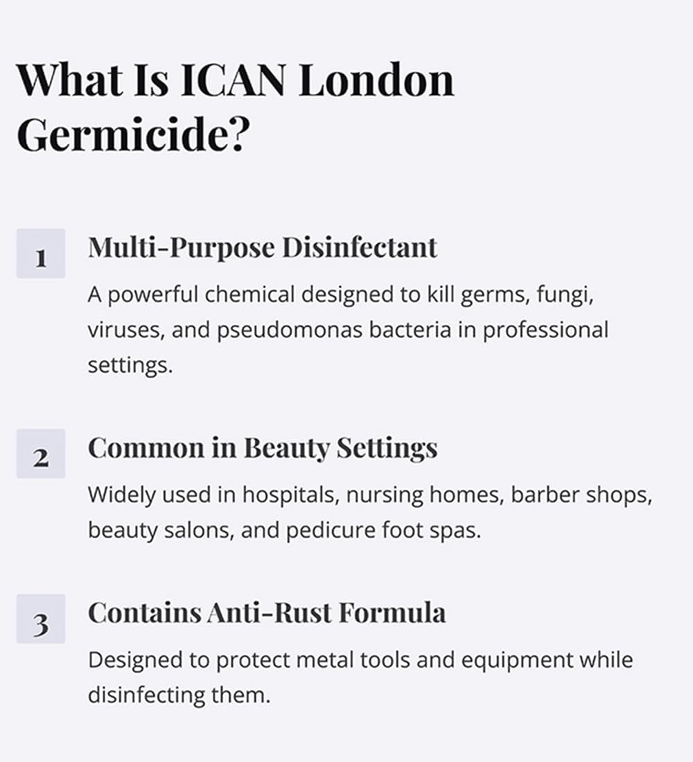 Ican London Germicide Disinfectant Solution 1000ml