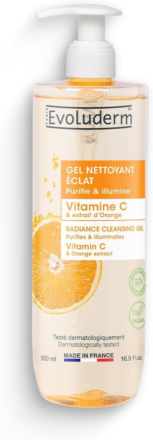 Evoluderm Vitamin C Radiance Cleansing Gel 500ml