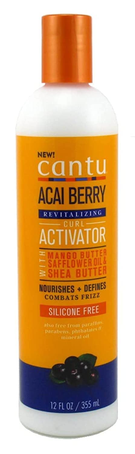 Cantu Acai Berry Shea Butter Revitalizing Curl Activator 355ml - Afro Hair Boutique