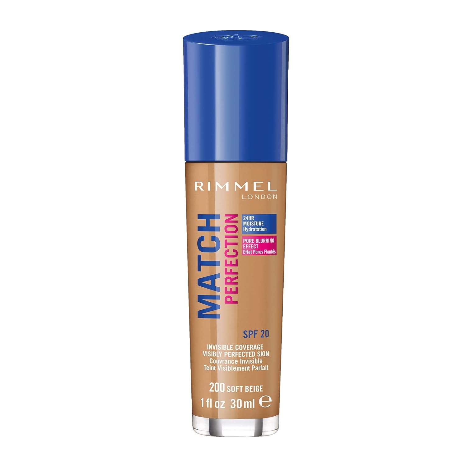 Rimmel Match Perfection SPF20 Foundation 200 Soft Beige 30ml