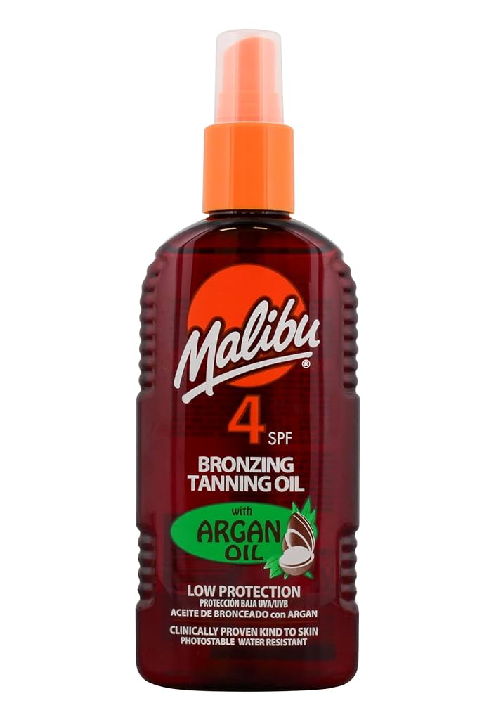 Malibu Bronzing Tanning Oil With Argan Oil SPF4 200ml