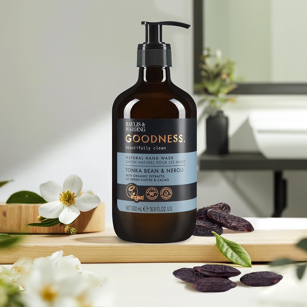 Baylis And Harding Goodness Tonka Bean And Neroli Natural Hand Wash 500ml