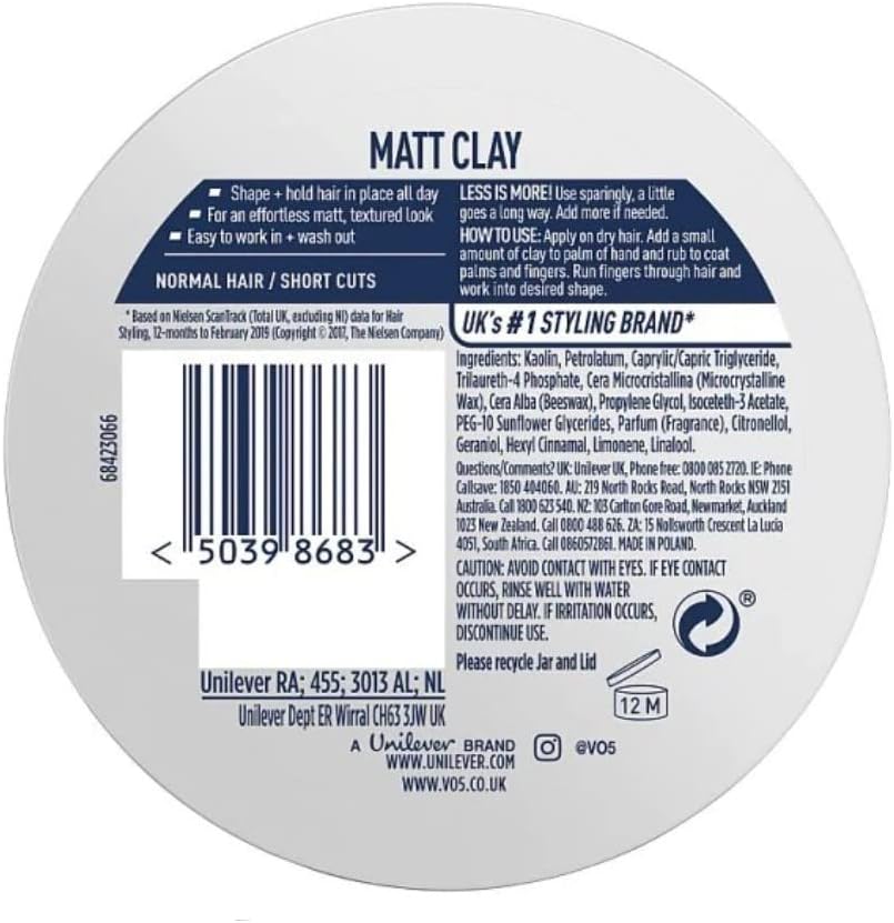 VO5 Extreme Style Matt Clay 75ml