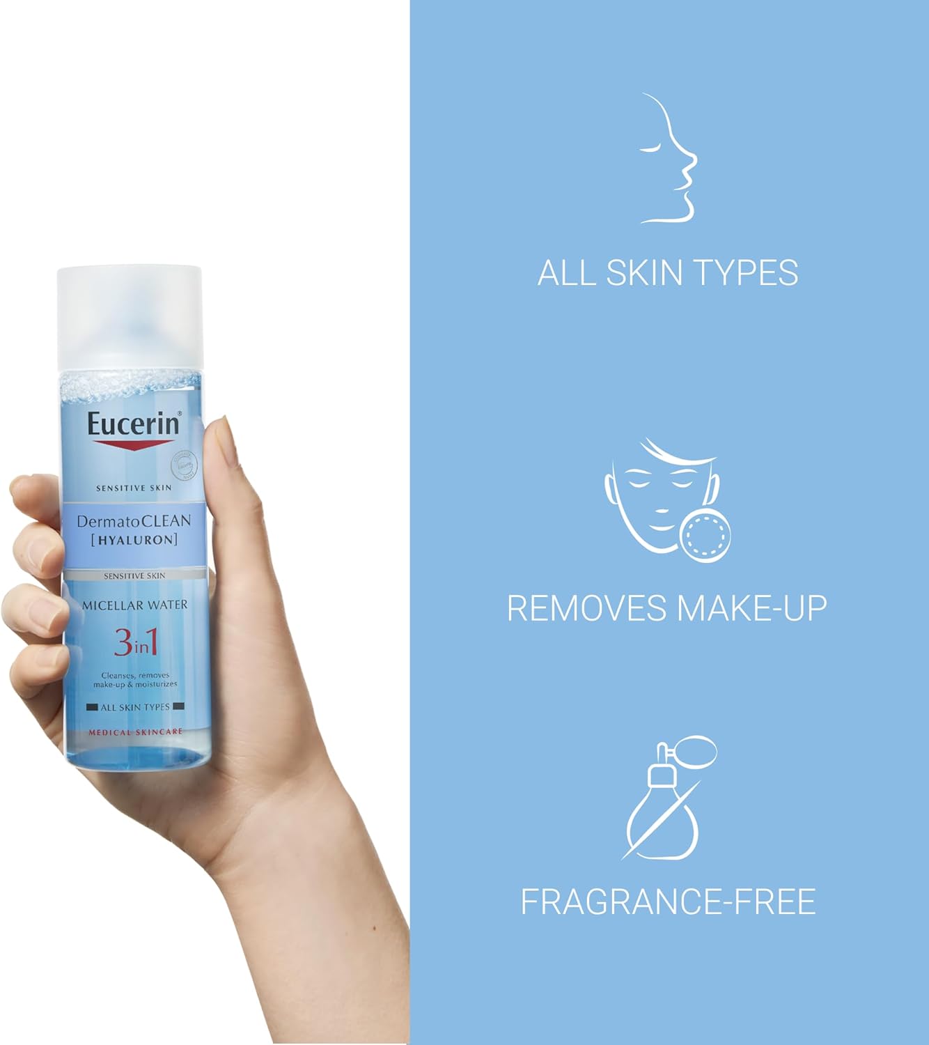 Eucerin Dermato Clean 3In1 Hyaluron Micellar Water 200ml