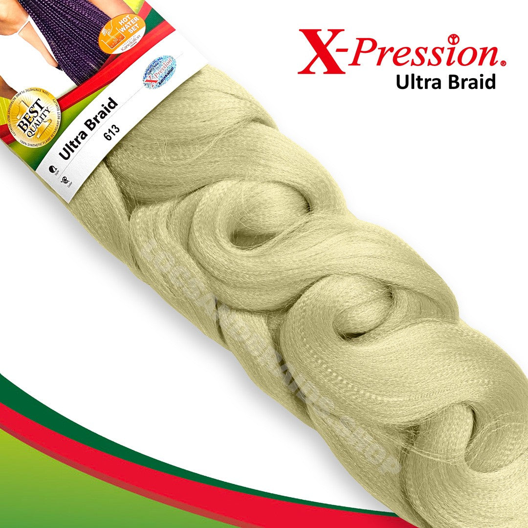 X Pression Syn Ultra Braid X-PRESSION Ultra Hair Braid (Braiding) Extension (Choice of Colours)