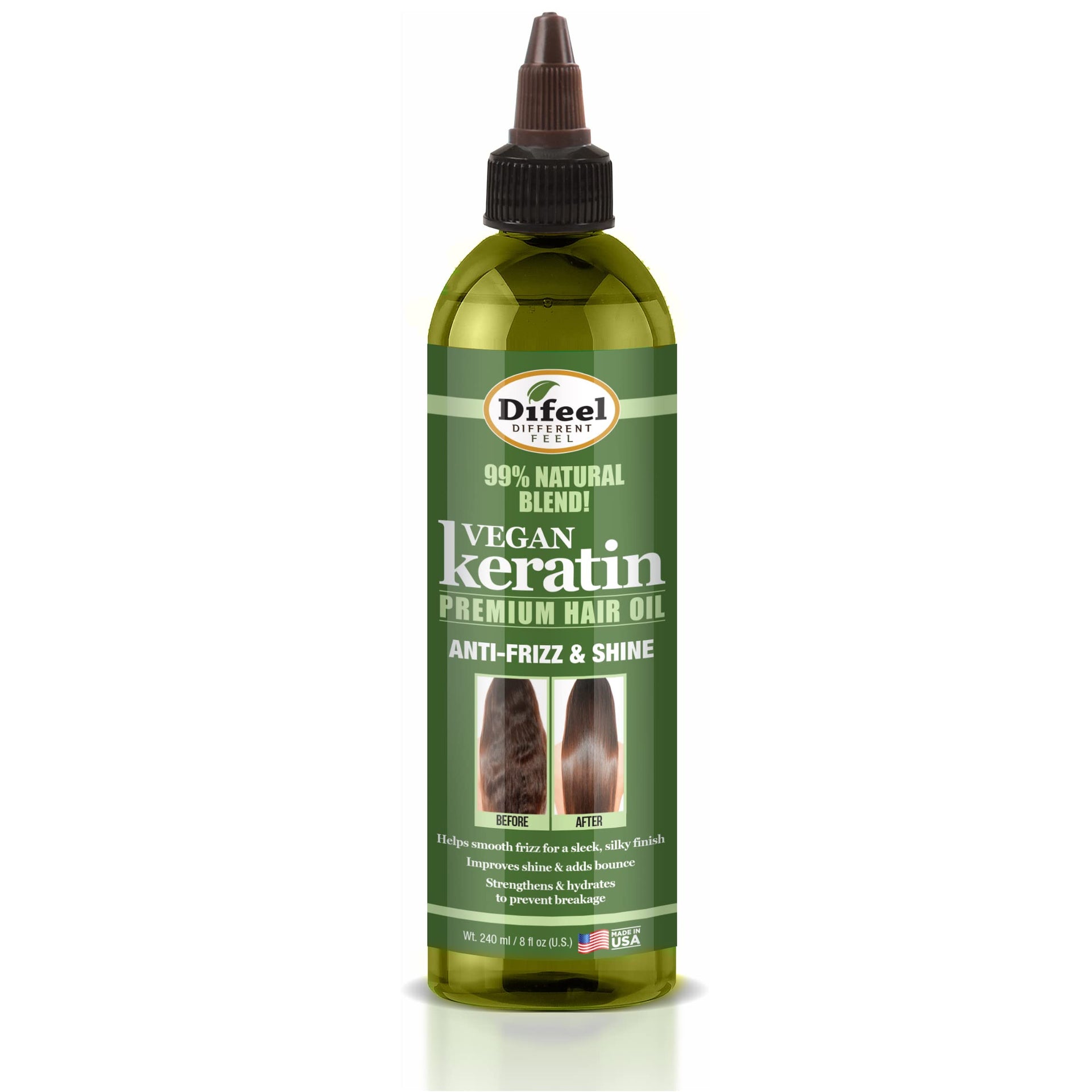 Difeel Vegan Keratin Premium Hair Oil 237ml