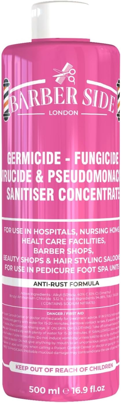Ican London Barber Side London Germicide Pink Solution 500ml
