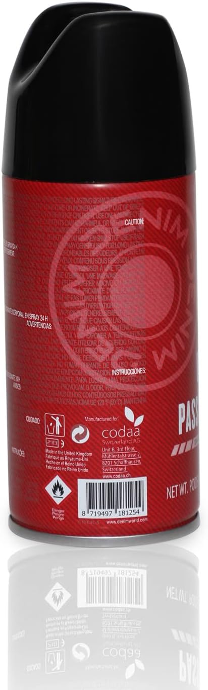Denim Raw Passion 24H Deodorant Body Spray 150ml