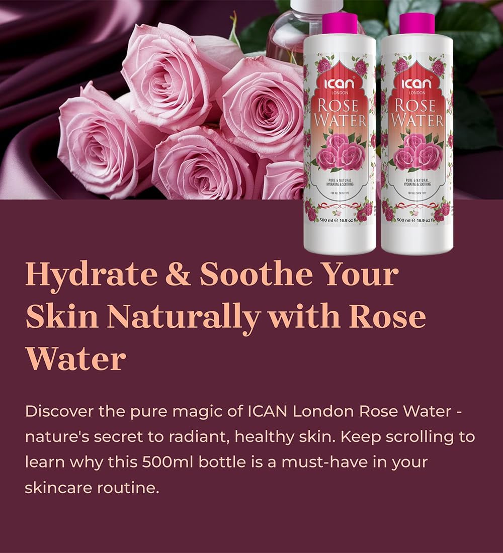 Ican London Rose Water 500ml