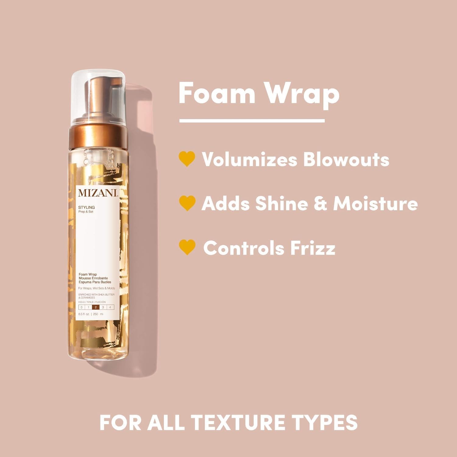 MIZANI Styling Foam Wrap Mousse 250ml