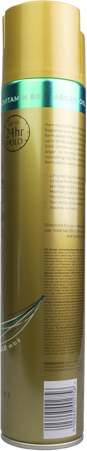 Harmony Triple Dry Natural Hold And Shine Spray 400ml