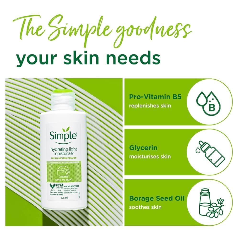 Simple Kind To Skin Hydrating Light Moisturiser 125ml