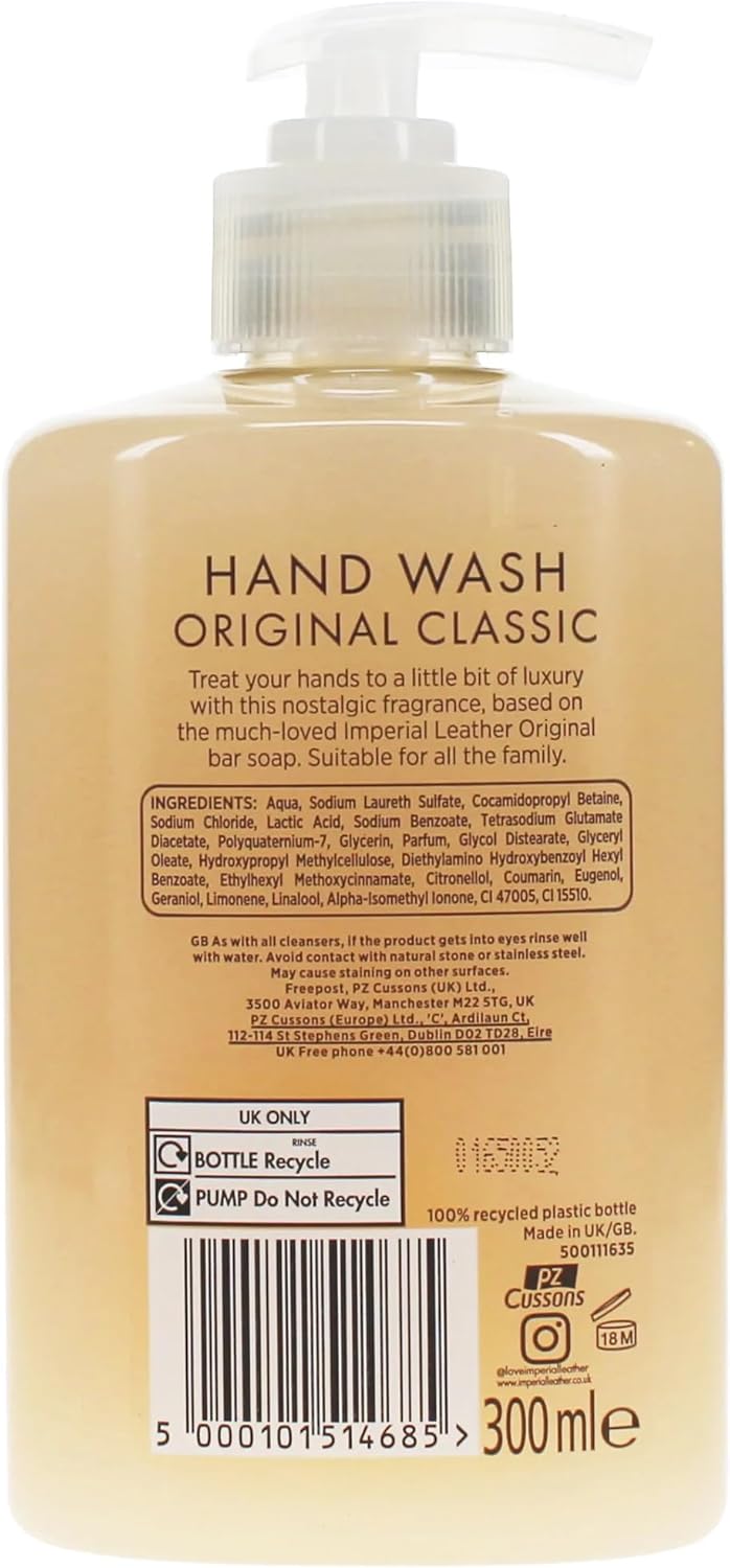 Cussons Imperial Leather Original Classic Hand Wash 300ml