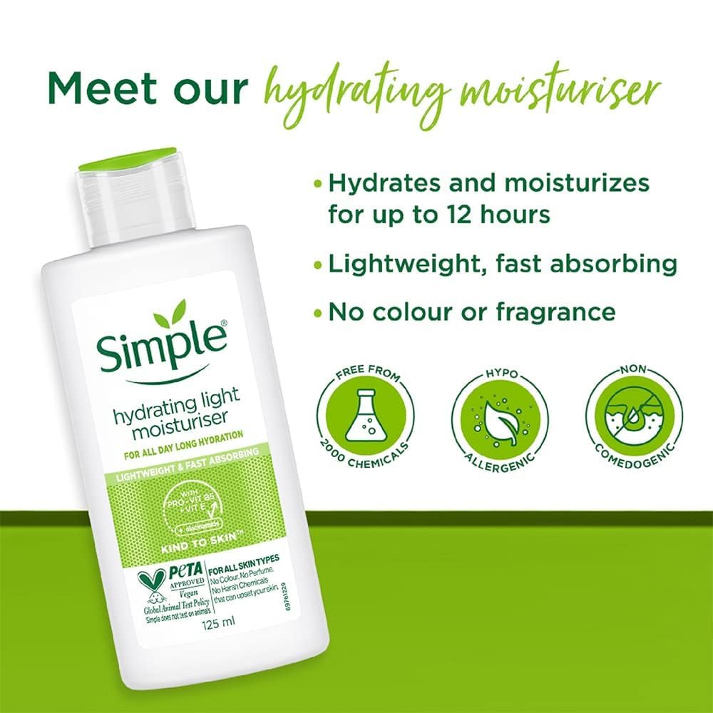 Simple Kind To Skin Hydrating Light Moisturiser 125ml