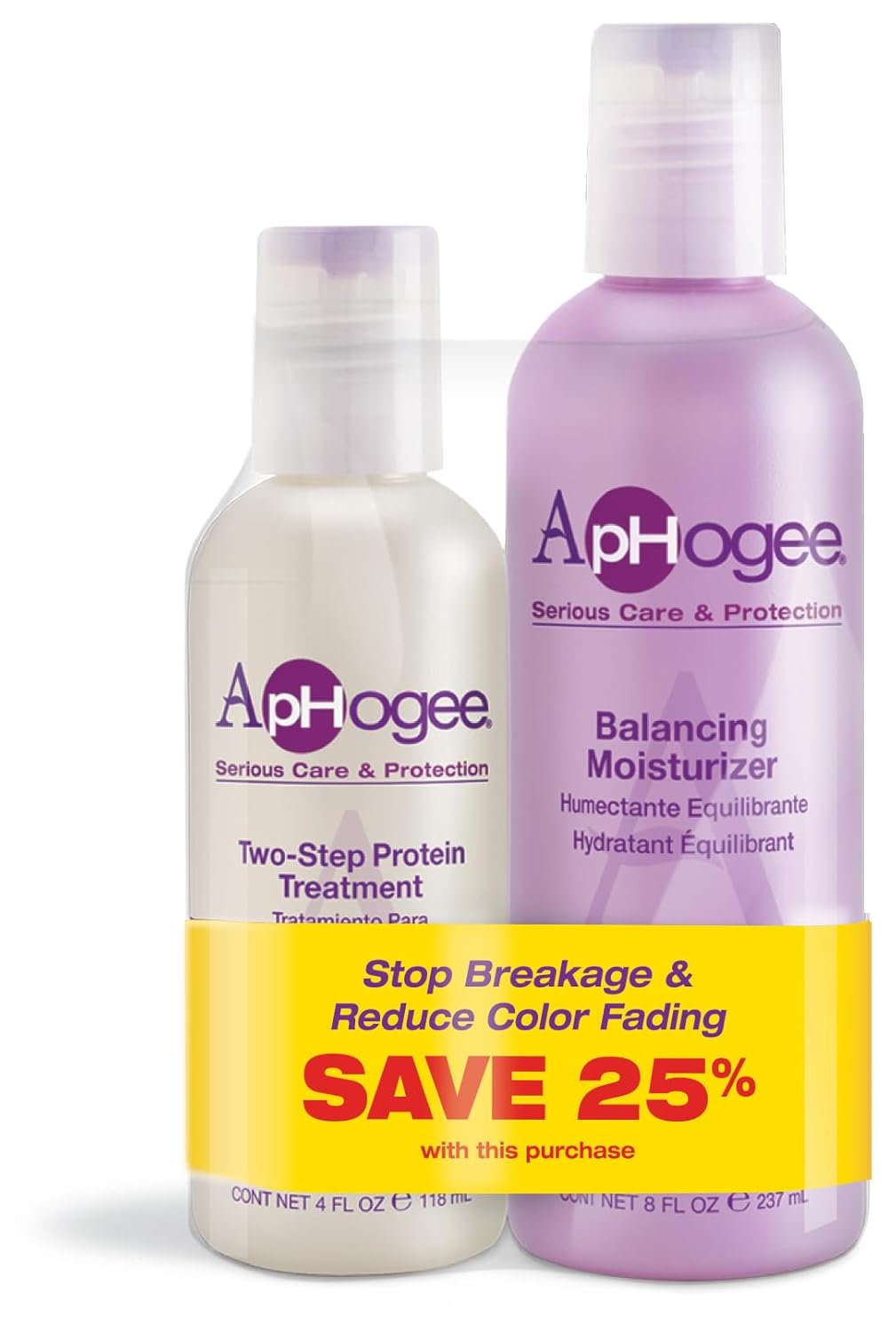 Aphogee Balancing Moisturizer And Two Step Protein Treatment Duo