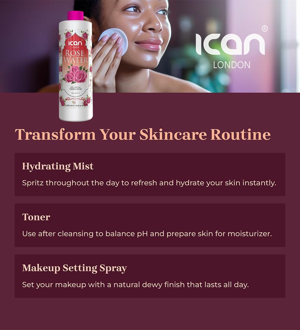 Ican London Rose Water 500ml