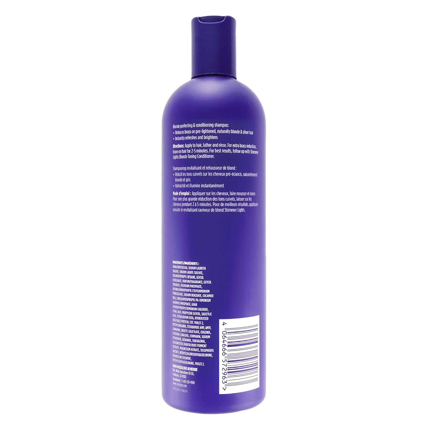 Clairol Shimmer Lights Blonde Toning Shampoo 237ml / 473ml