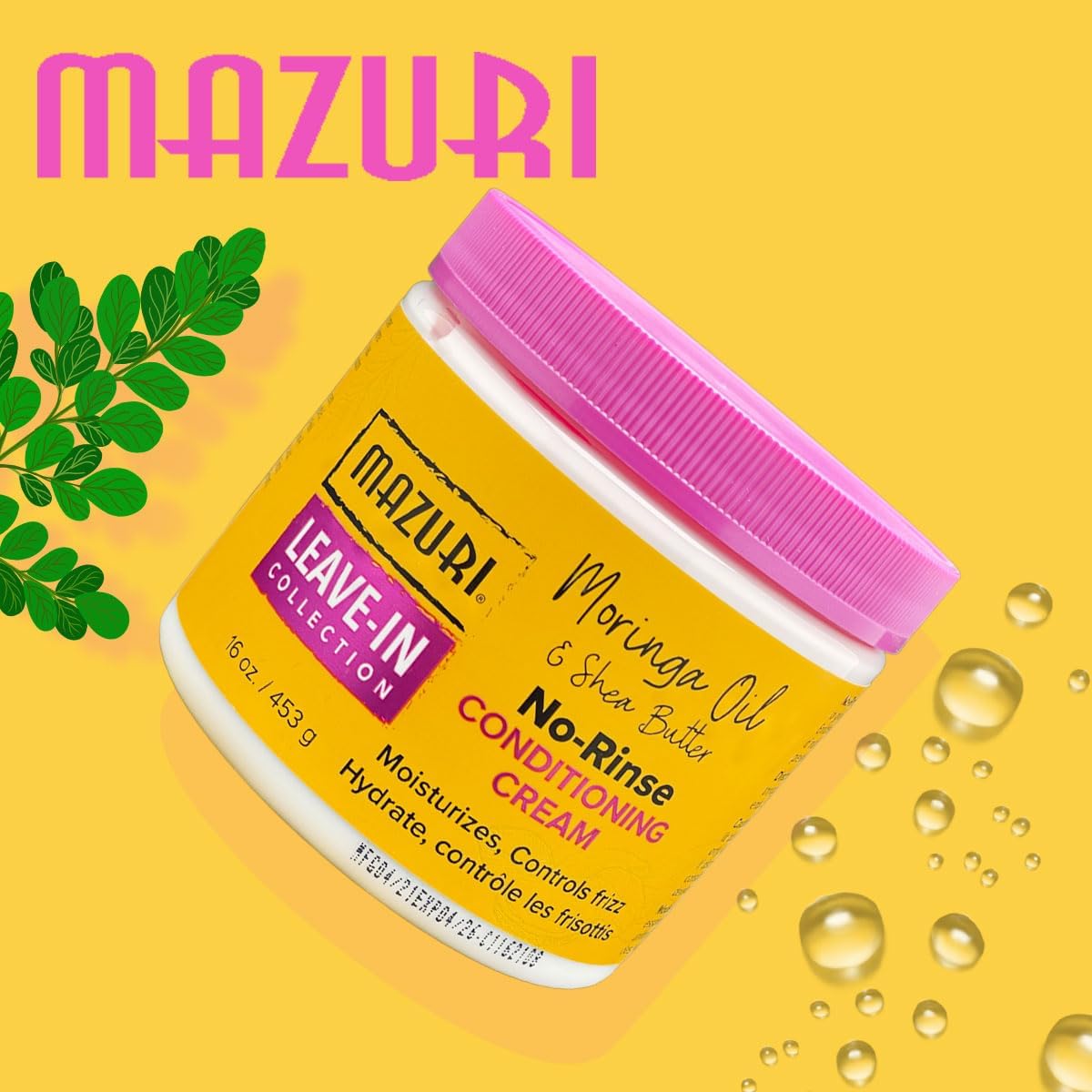 Mazuri Leave In Collection No Rinse Conditioning Cream 453g