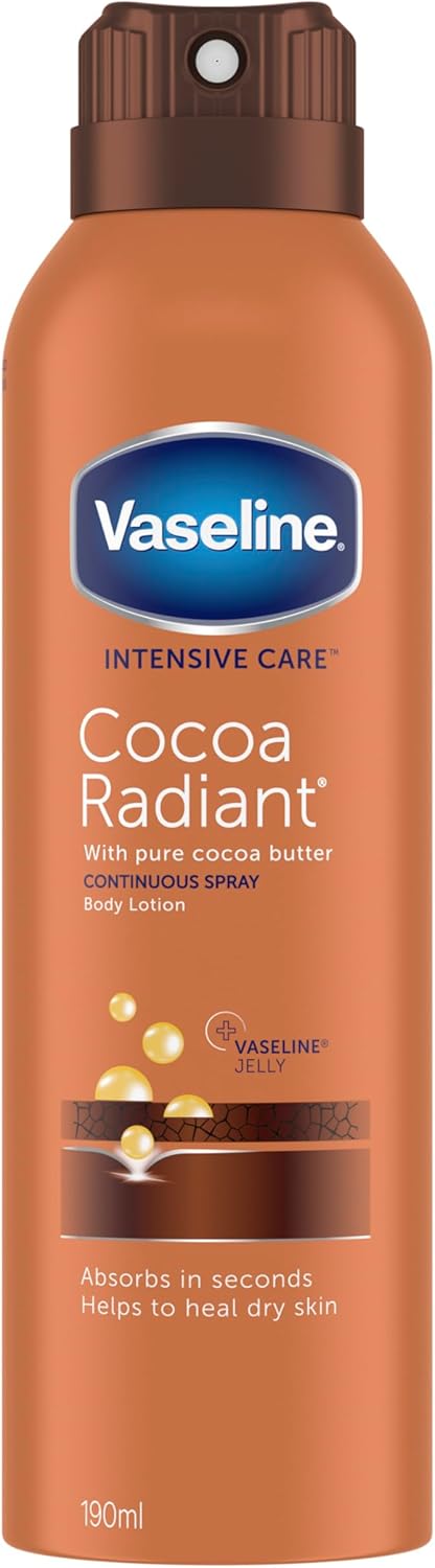 Vaseline Intensive Care Spray Moisturiser Cocoa Radiant 190ml