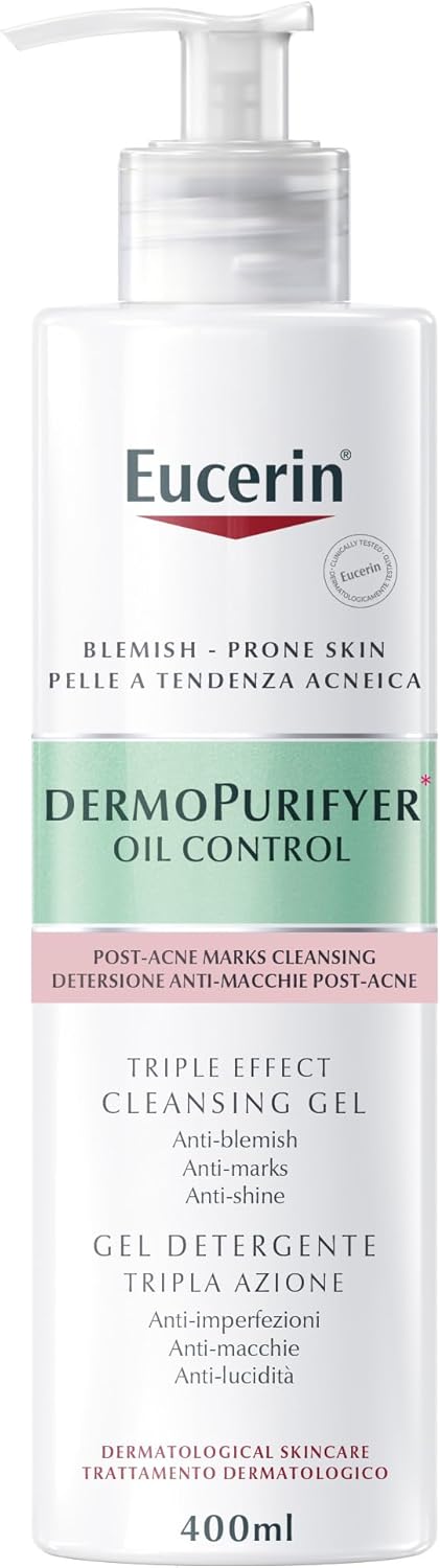 Eucerin Dermo Purifyer Oil Control Triple Effect Cleansing Gel 150ml / 400ml