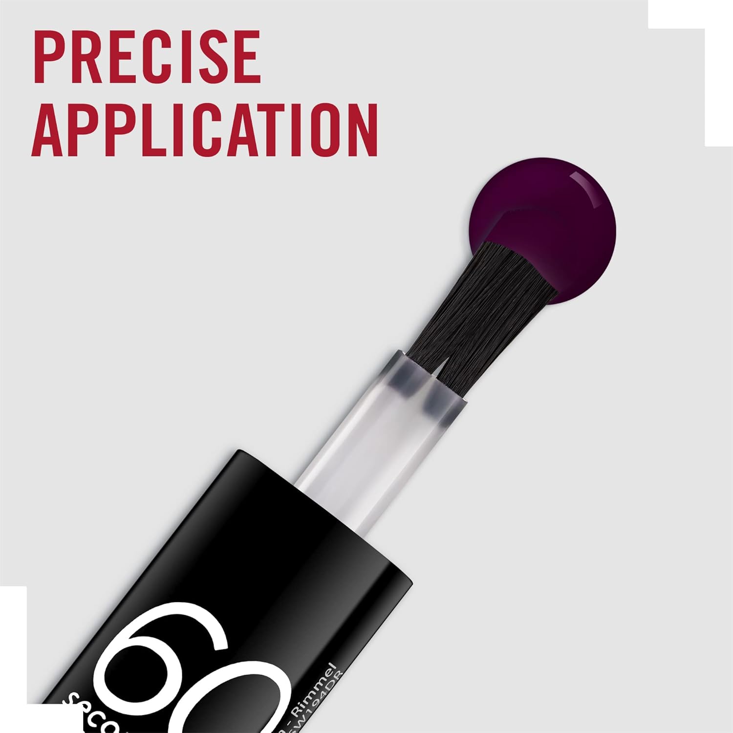 Rimmel 60 Seconds Super Shine Nail Polish 345 Black Cherries 8ml