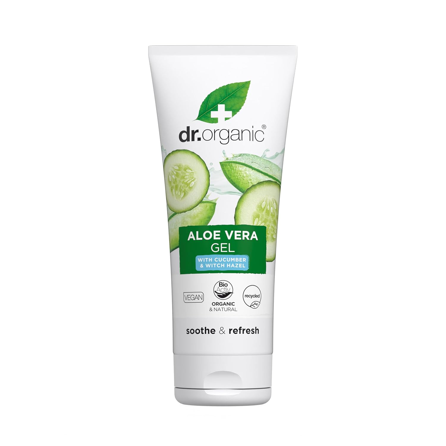 Dr Organic Organic Aloe Vera Gel With Cucumber And Witch Hazel 200ml