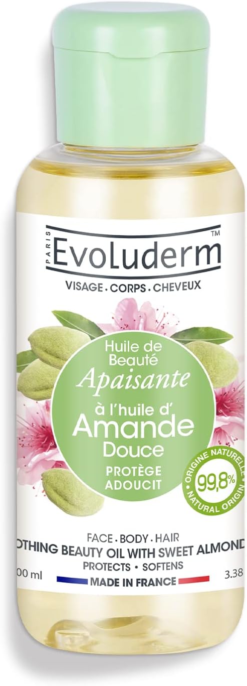 Evoluderm Sweet Almond Beauty Oil 100ml
