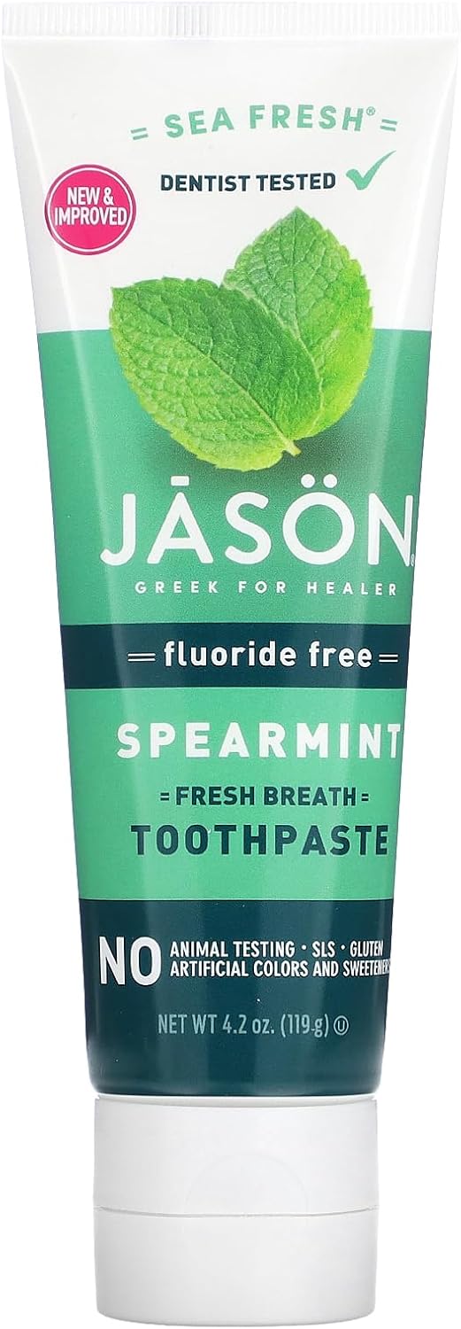 Jason Sea Fresh Fluoride Free Spearmint Toothpaste 119g