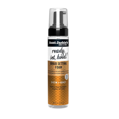 Aunt Jackies Ready Set Hold Braid Setting Foam Biotin And Honey 251ml